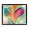 Stupell Industries Abstract Textural Heart Painting Framed Floater Canvas Wall Art